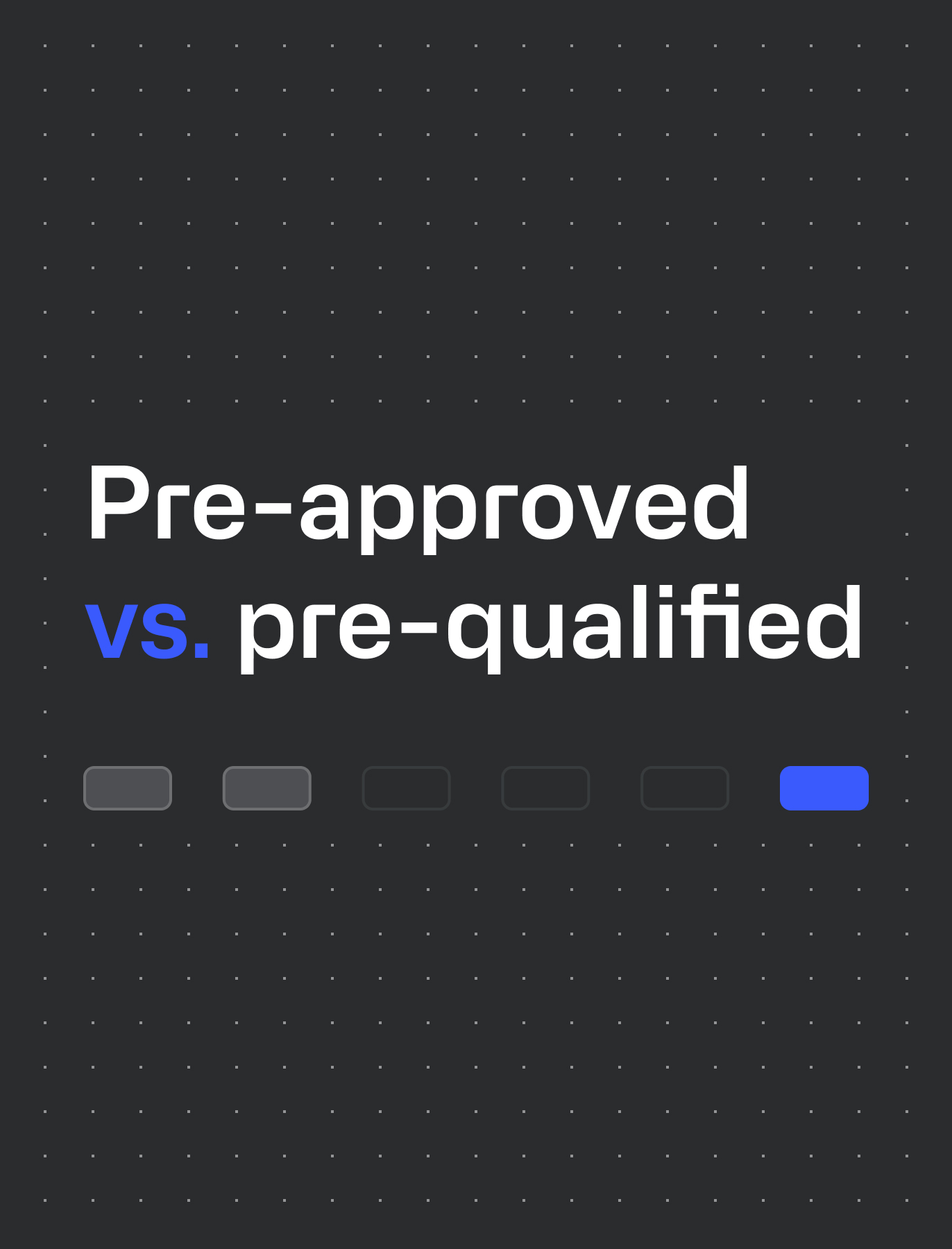 Pre-approved vs. pre-qualified financing offers