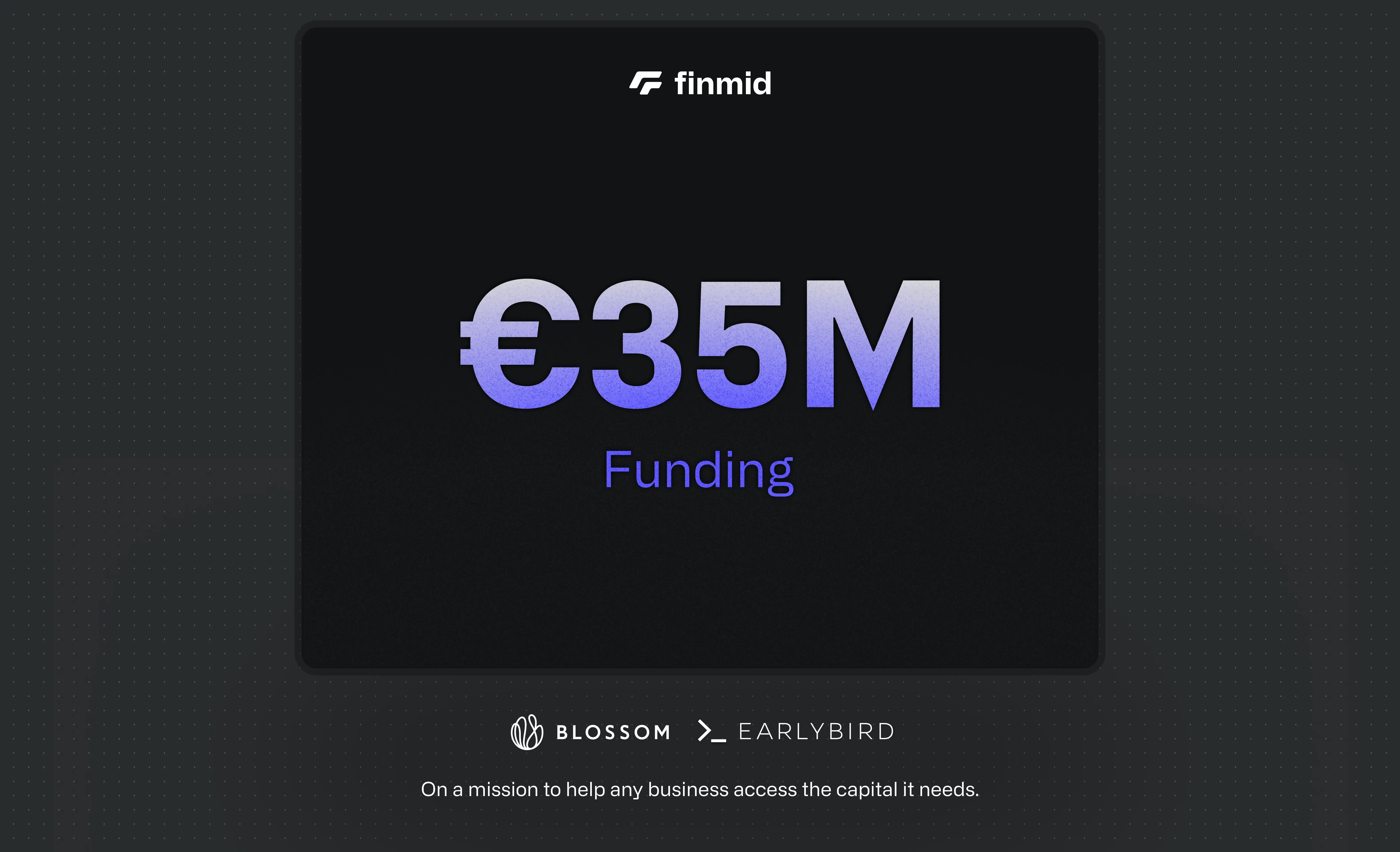 finmid announcing 35 million funding