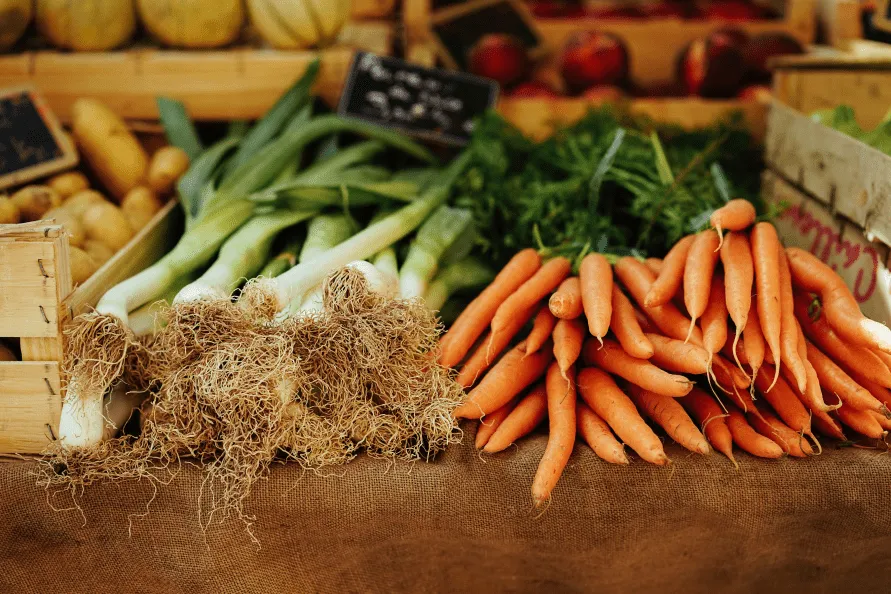 Picture of vegetables and fruits